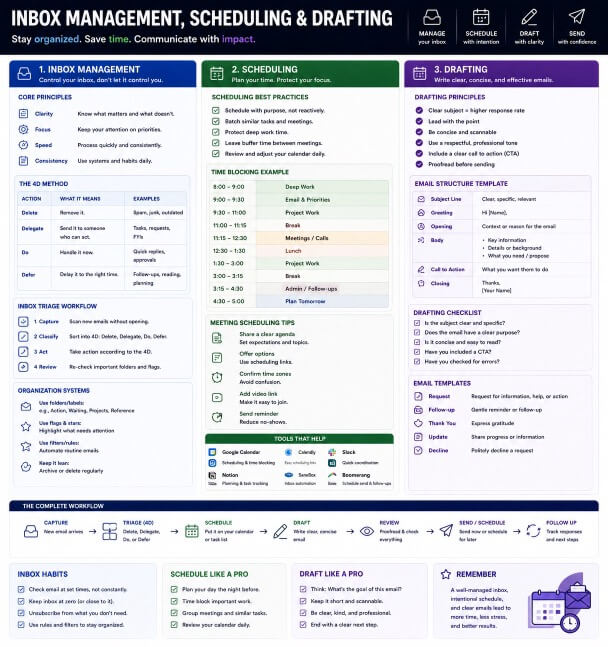 Inbox, Scheduling & Drafting