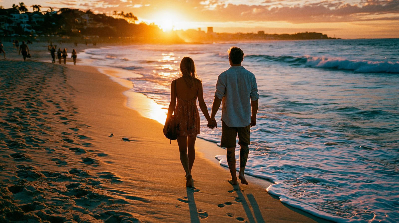 beach couple, Portra