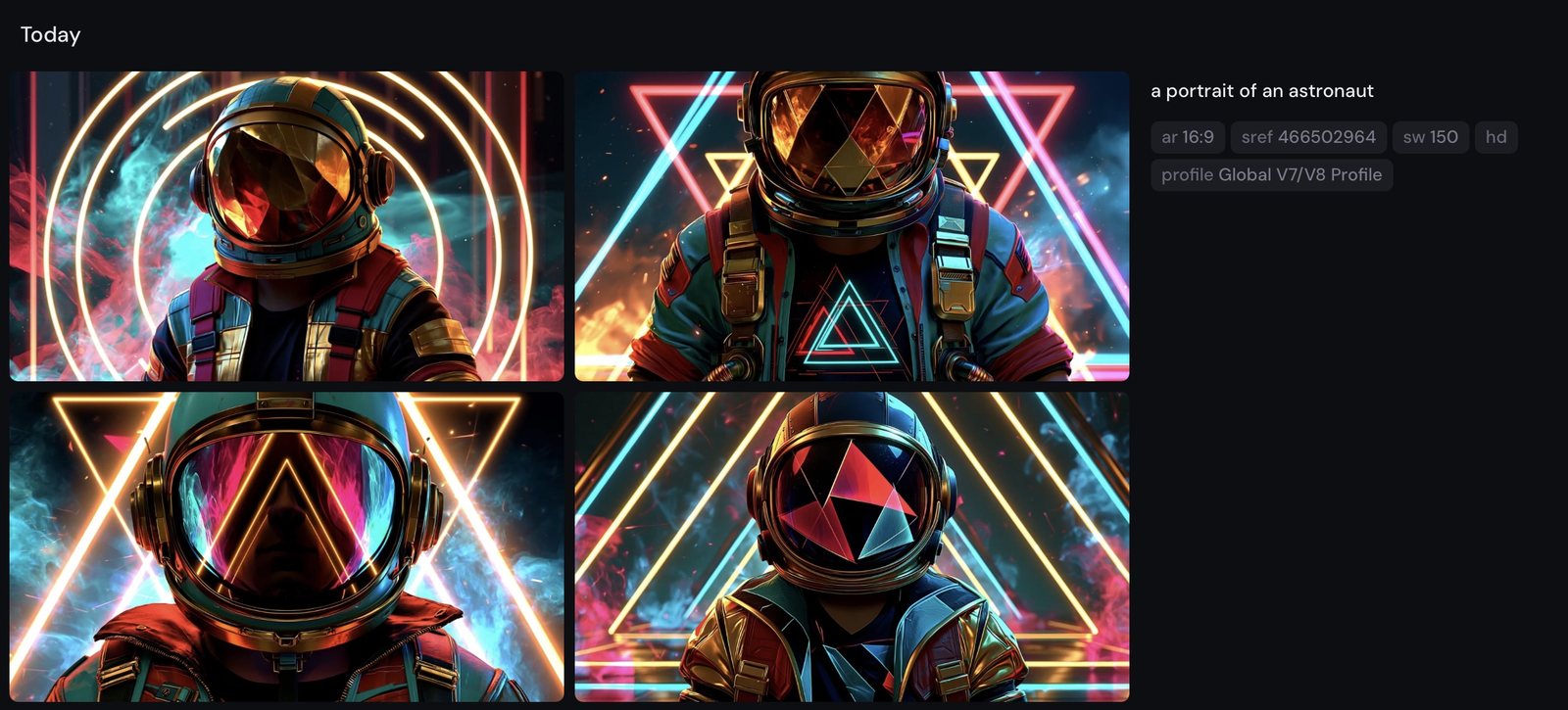 astronaut grid, single style code