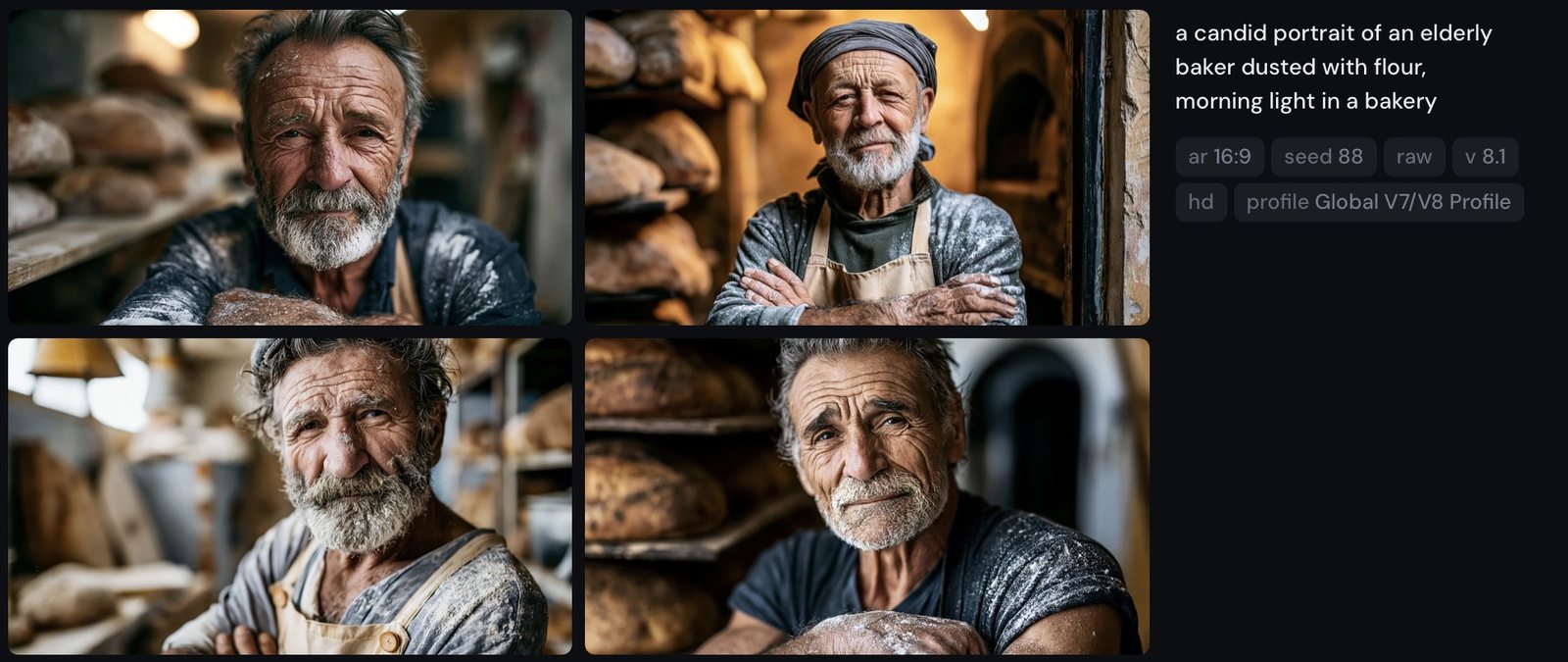 baker grid, raw style