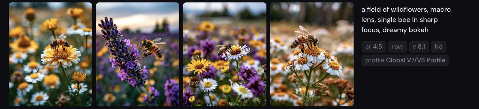 macro bee strip